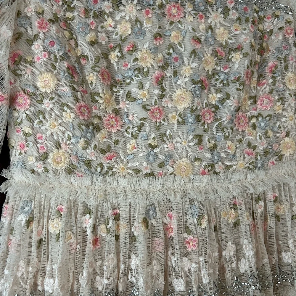 Needle & Thread Cream Lace Dress - Picture 3 of 4